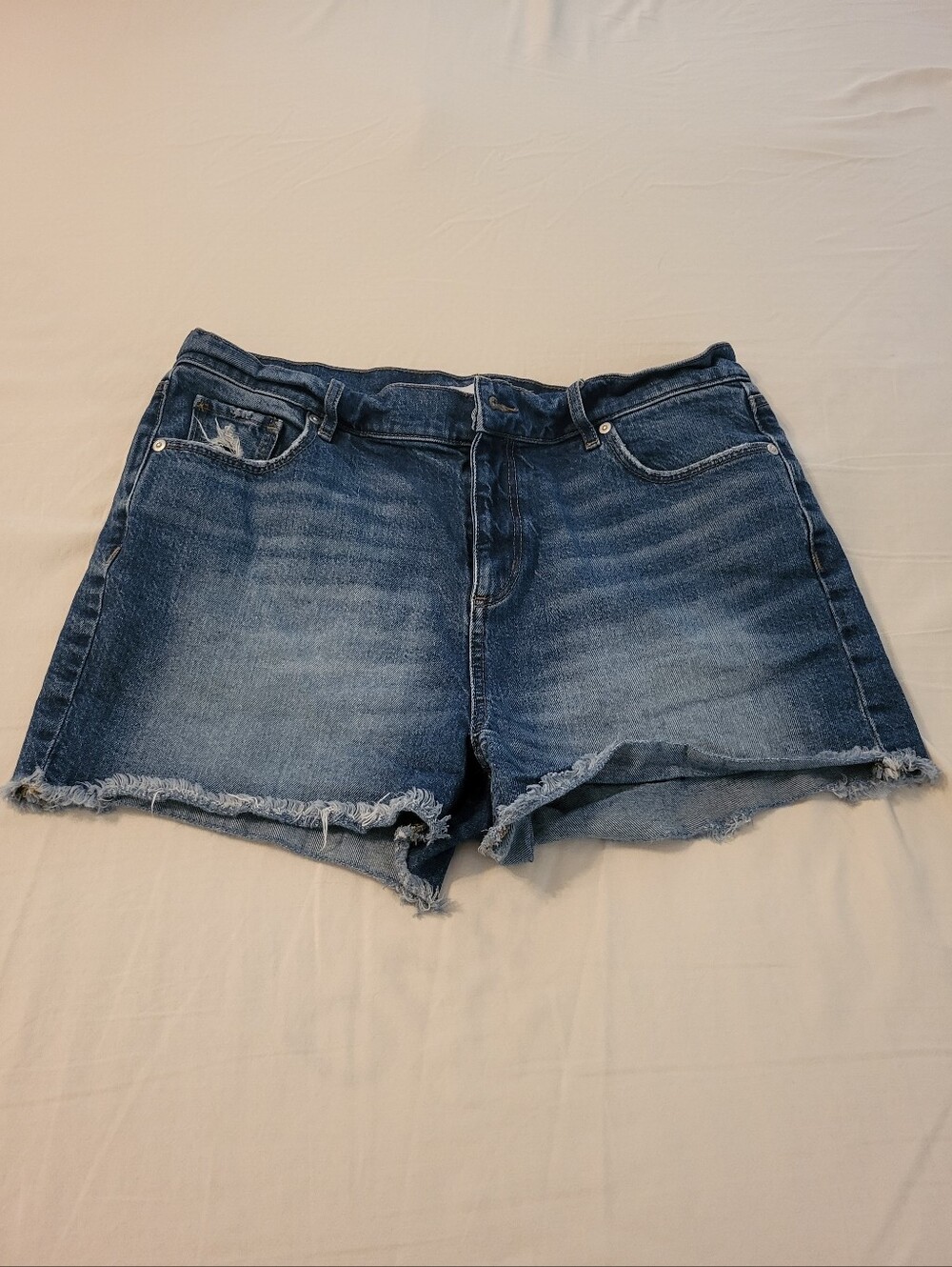 LOFT Distressed Denim Cutoff Shorts Size 10
